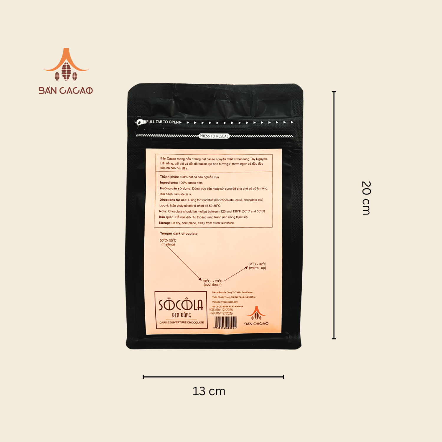 Dark chocolate 90% - 500g