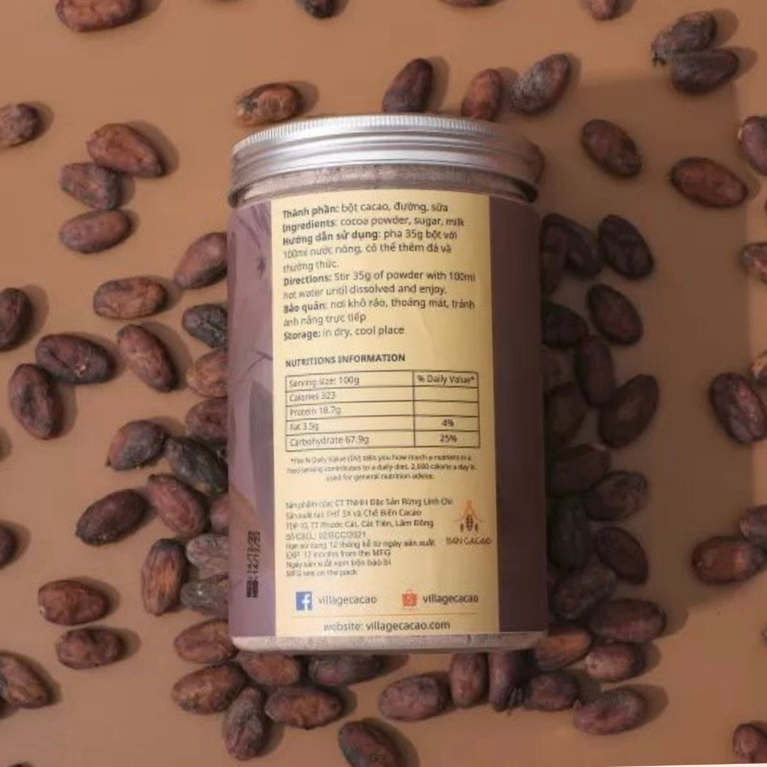 Bột cacao sữa - Hộp 500g